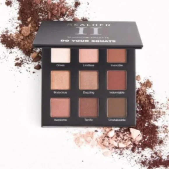 - REALHER Do Your Squats Eyeshadow Palette- NIB - Picture 1 of 5
